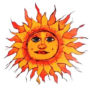 True Hippie Cleaning Sun Icon