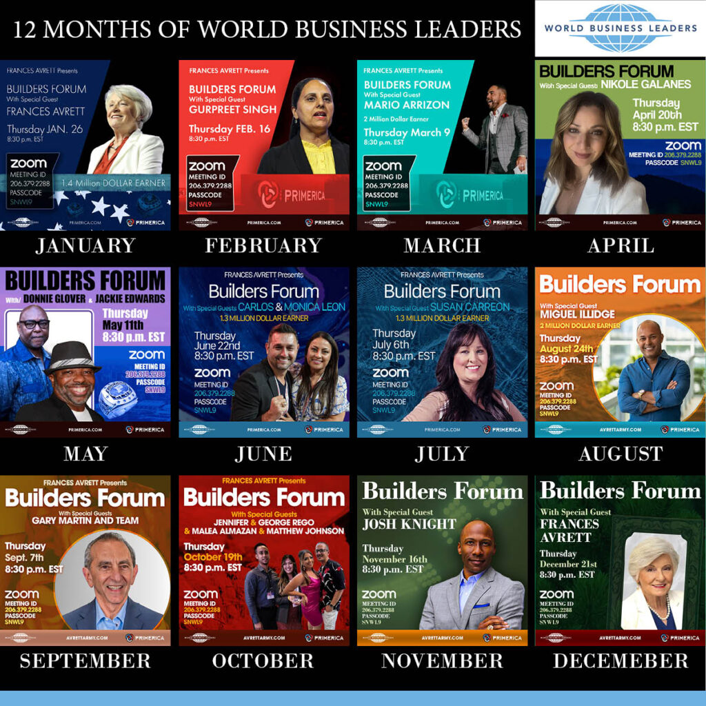 World Buiness Leaders end of year graphic.