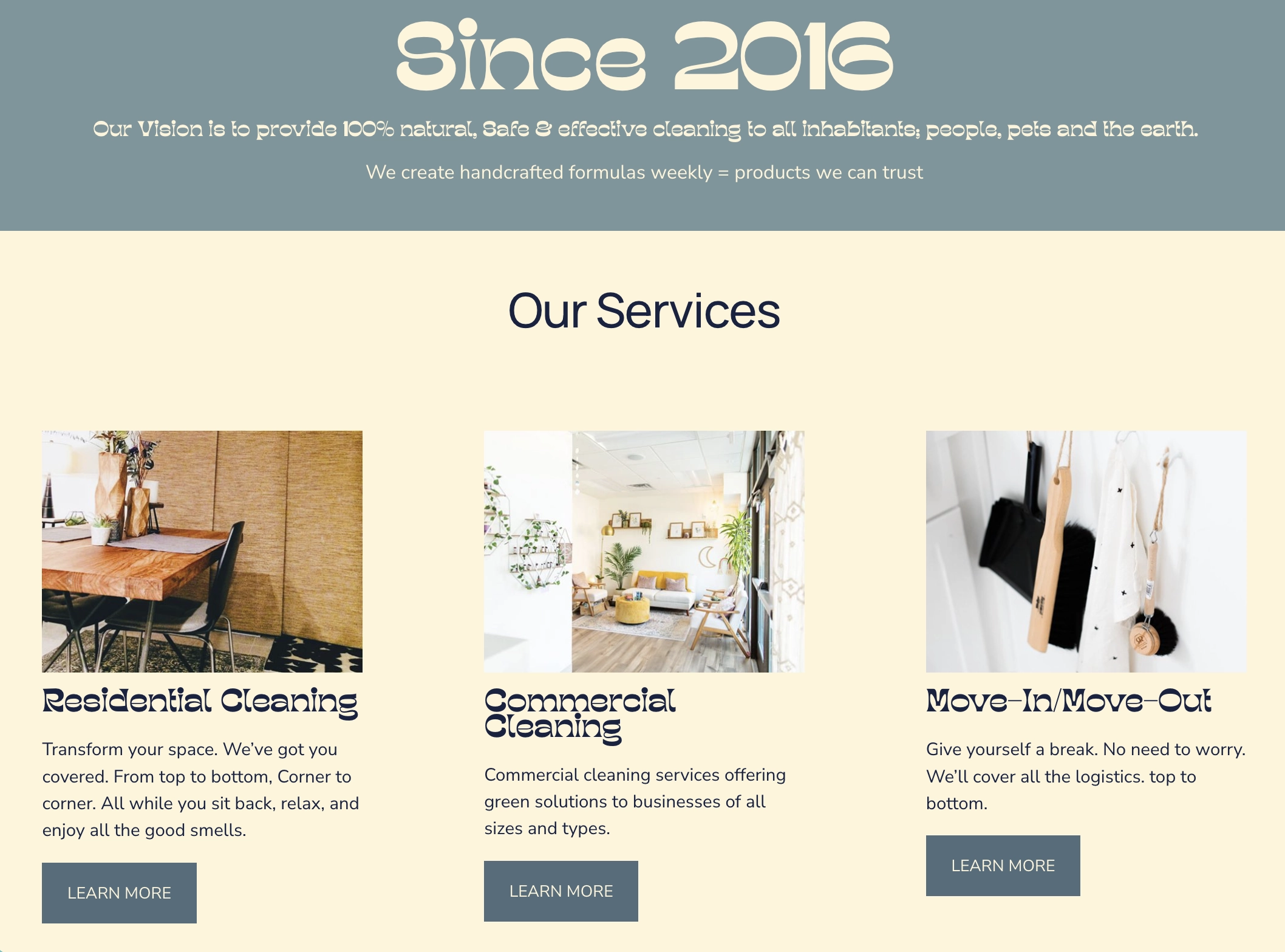 Service Page Design - Stabercrombie Design