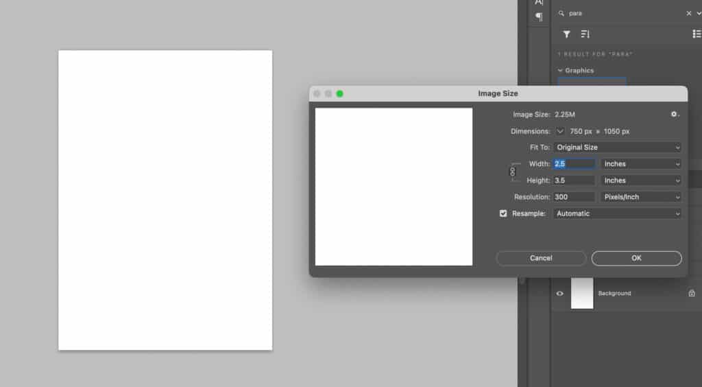 Trading Card Document Setup